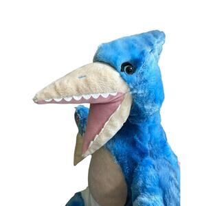Build a Bear Blue Pterodactyl 18" Plush Flying Dinosaur Blue BAB Dinosauria